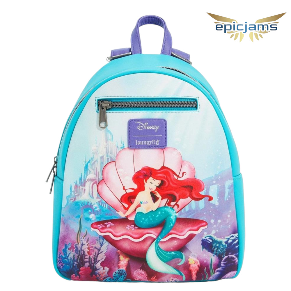 Loungefly Disney The Little Mermaid Ariel in Shell Mini Backpack Bag